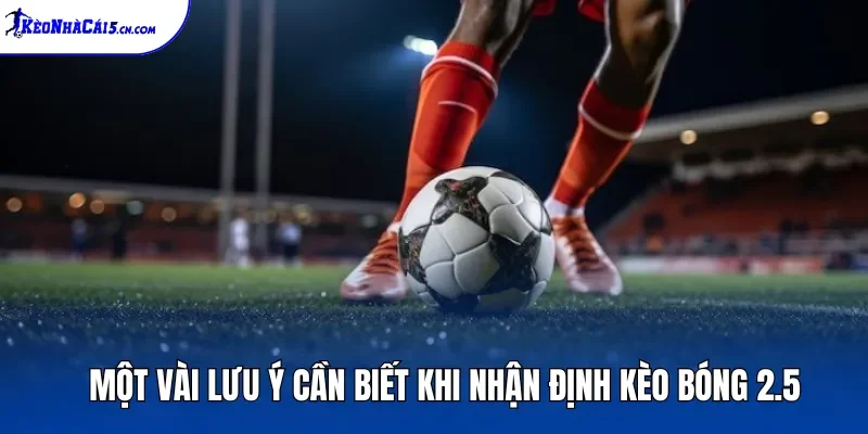 Một vài lưu ý cần biết khi nhận định kèo bóng 2.5